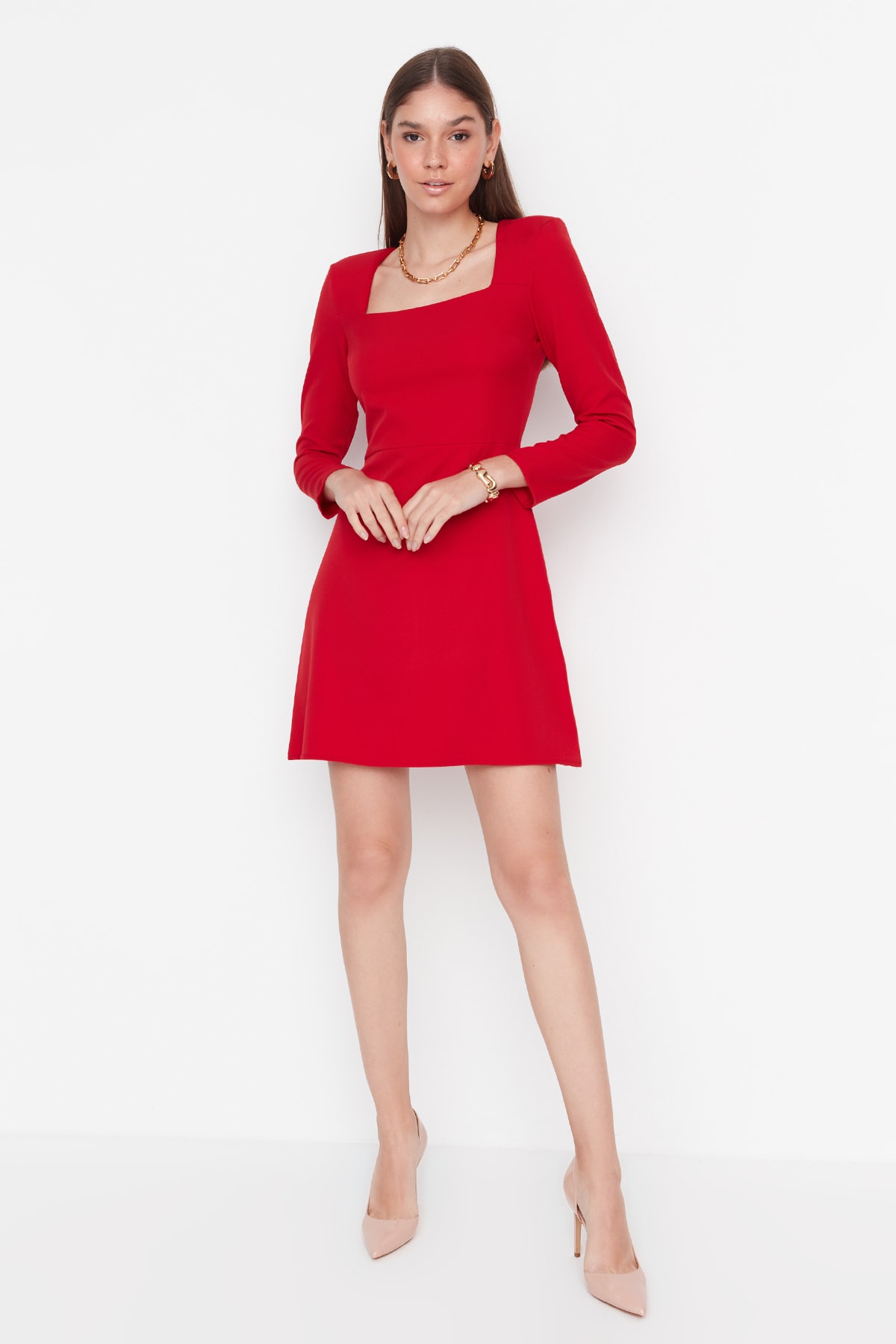 Платье Trendyol мини, красный