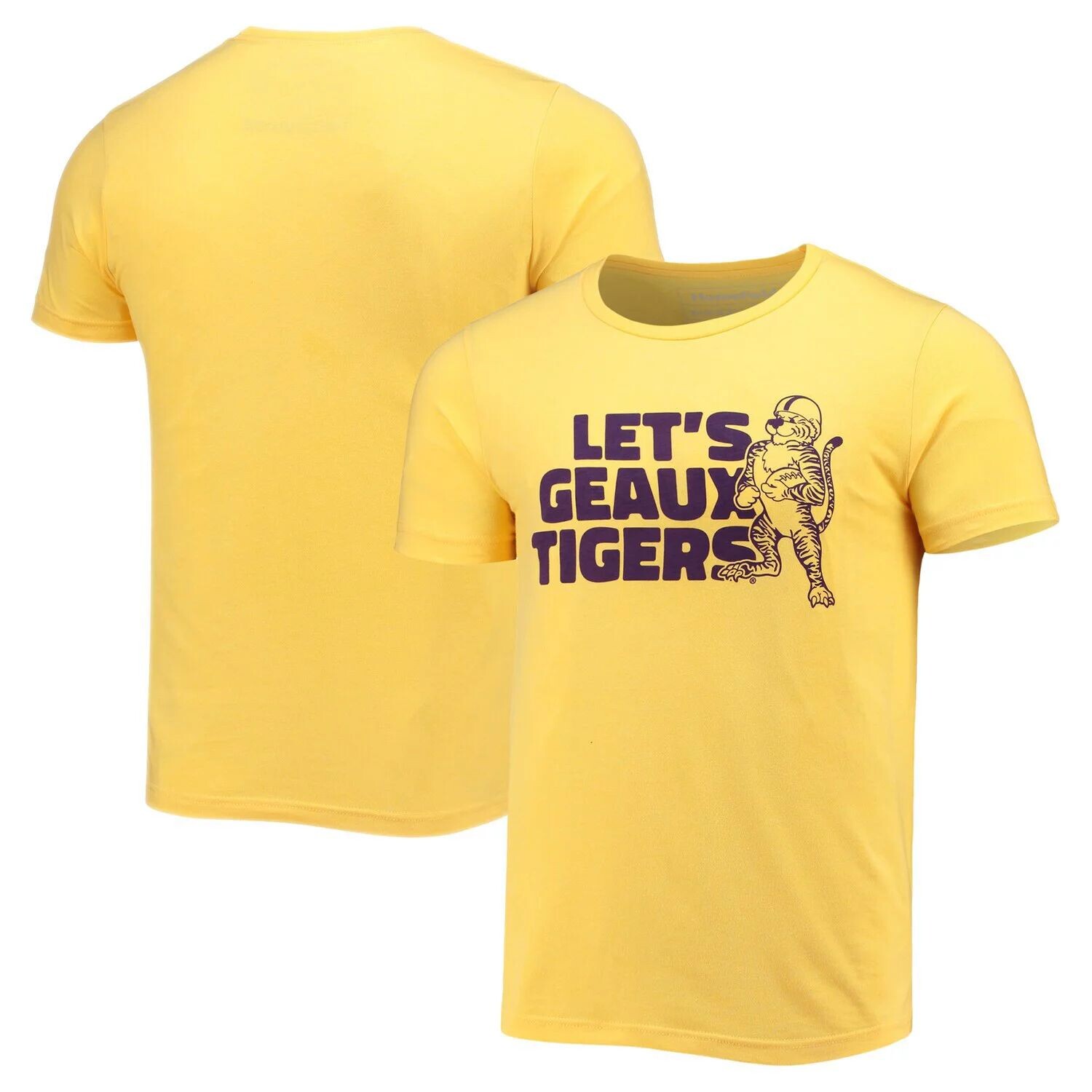

Мужская футболка Homefield Gold LSU Tigers Vintage Let's Geaux Tigers