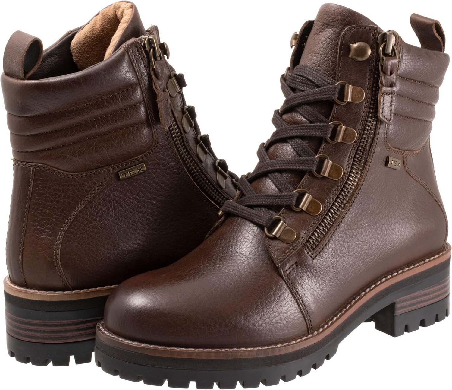 

Ботинки на шнуровке Everett SoftWalk, цвет Dark Brown Tumbled