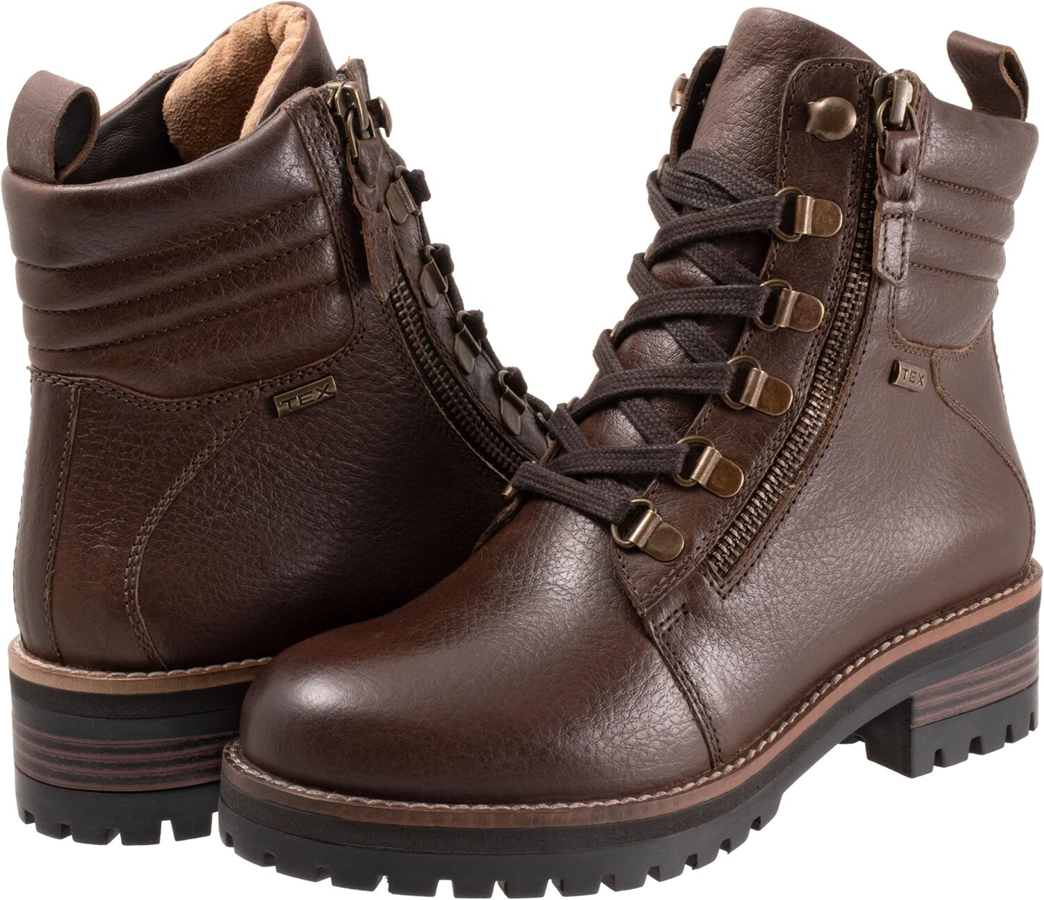 Ботинки на шнуровке Everett SoftWalk, цвет Dark Brown Tumbled