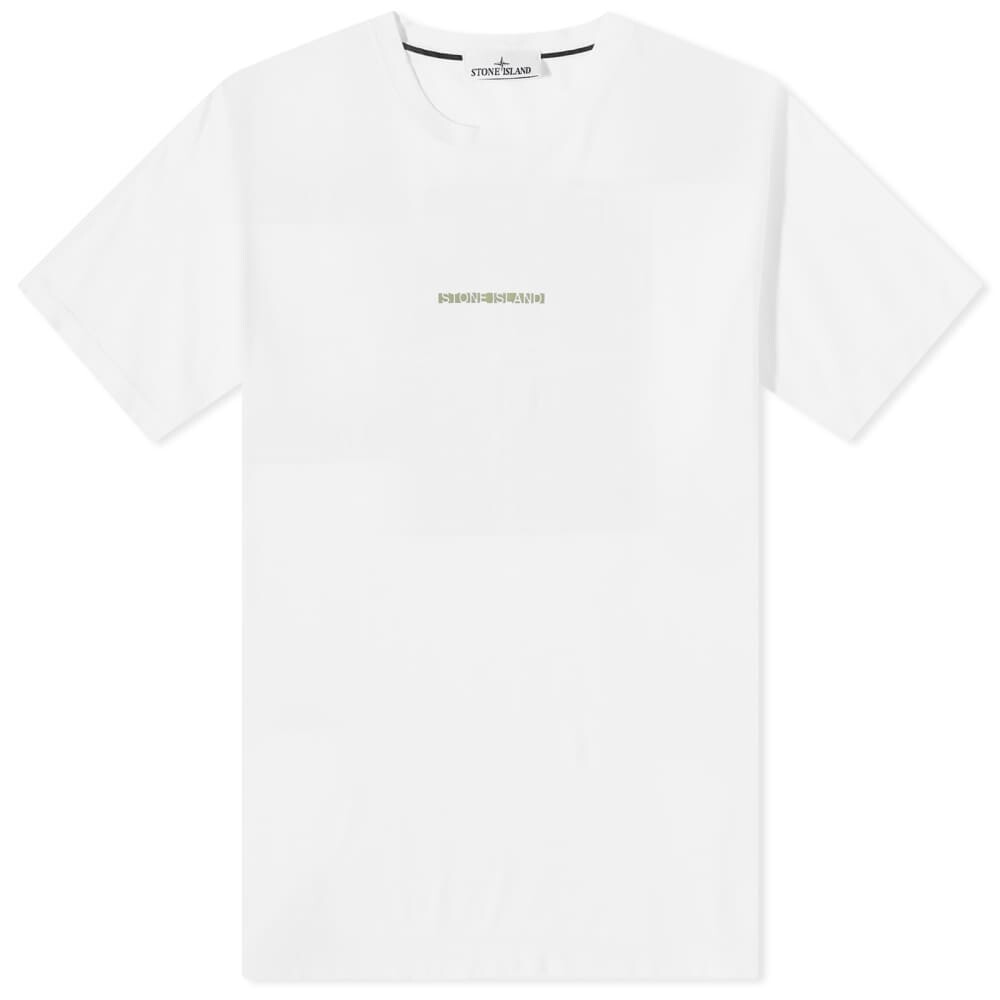 

Футболка Stone Island с микрографикой One, белый