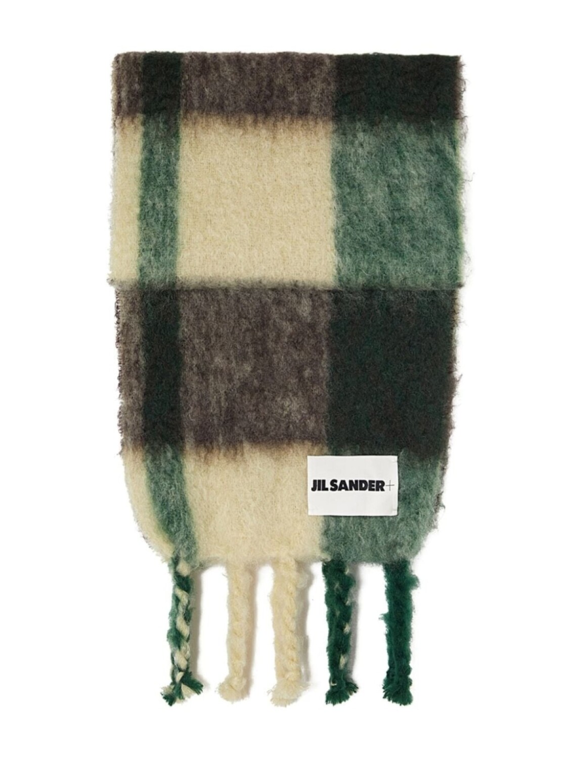 

Jil Sander клетчатый шарф, желтый