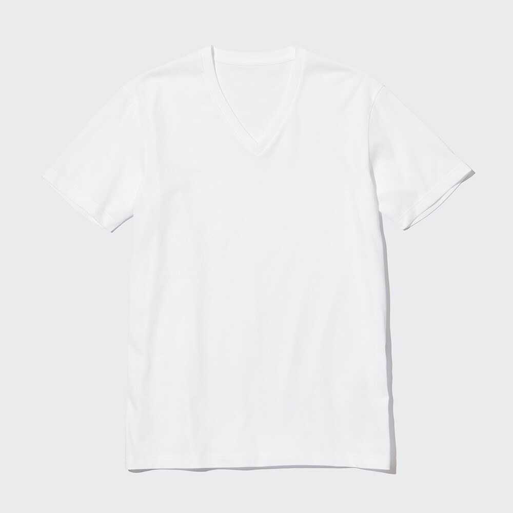 

Футболка Uniqlo Variety T унисекс с v-образным вырезом и короткими рукавами, белый