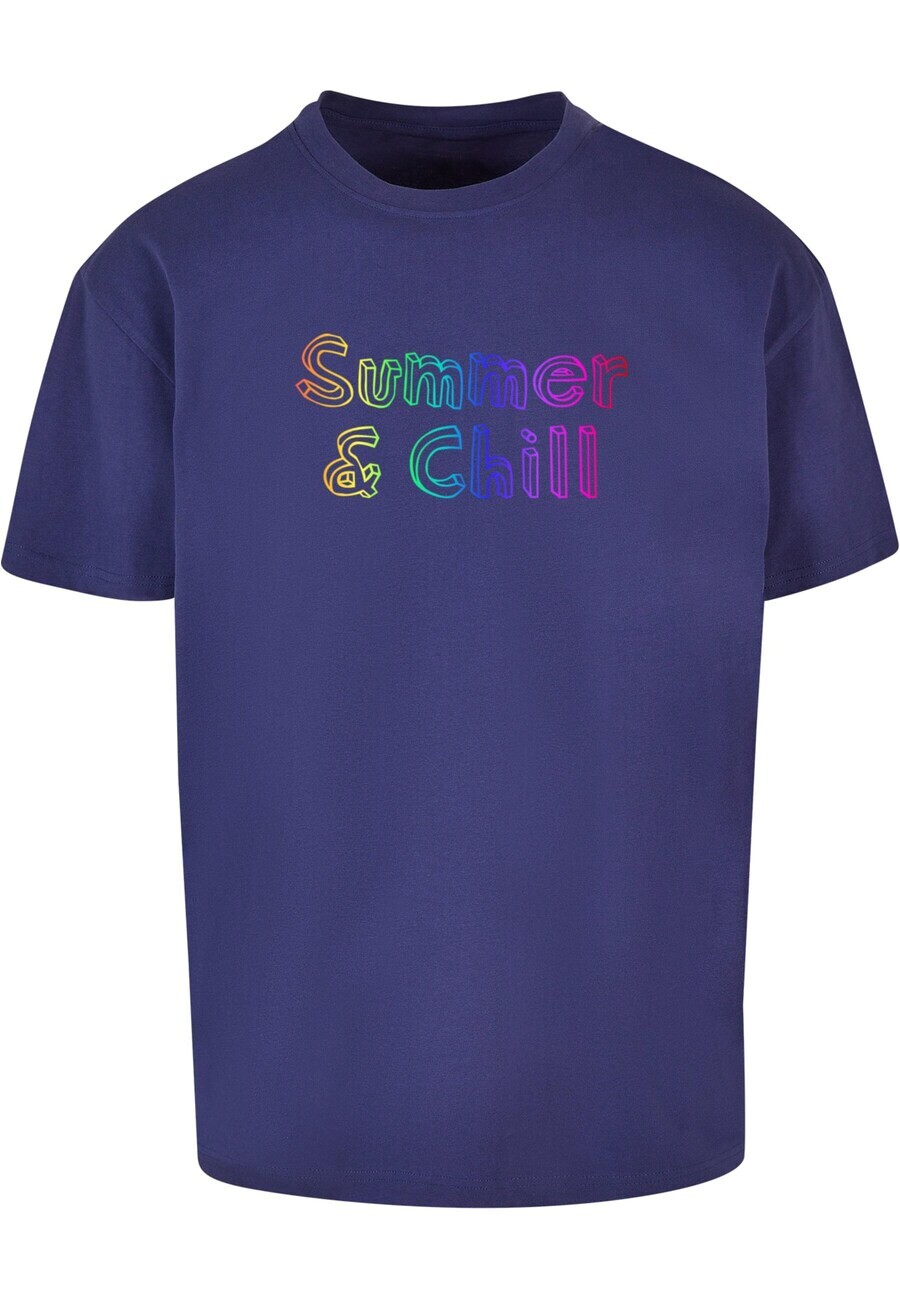 

Футболка Merchcode SUMMER AND CHILL RAINBOW, синий