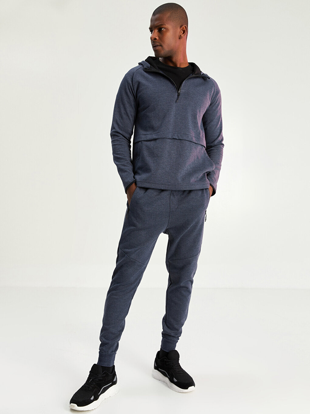 

Мужские спортивные спортивные штаны Slim Fit для джоггеров LCW Active, темно-синий меланж
