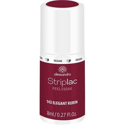 

Лак для ногтей Striplac Peel Or Soak Vegan Elegant Ruby Led, 8 мл, Alessandro