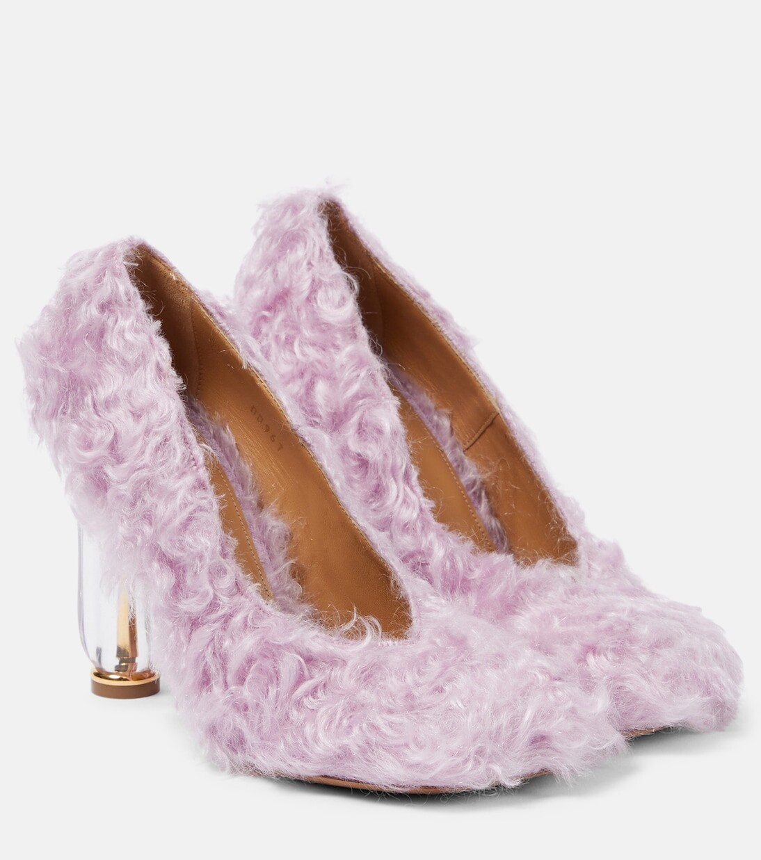 

Туфли из искусственного меха Dries Van Noten, фиолетовый