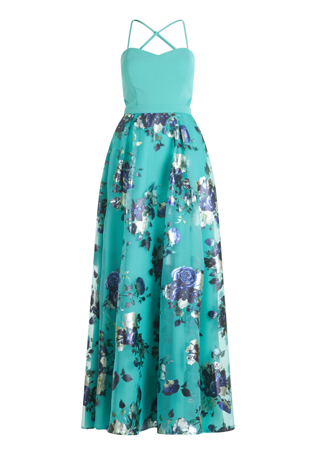 

Платье Vera Mont Abend mit Cut Outs, цвет Mint/Dark Blue