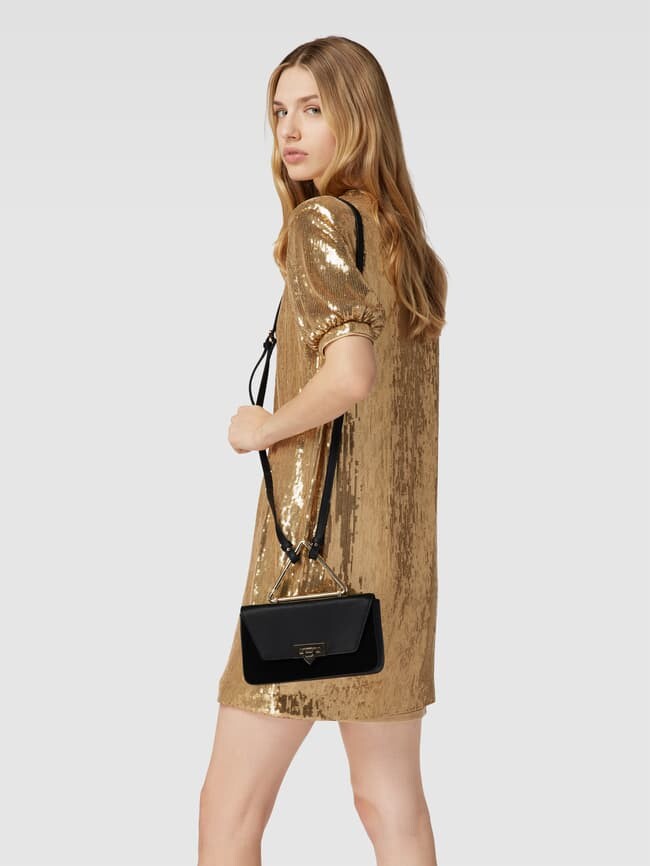

Сумка через плечо из кожи, модель Suede Weat, черный