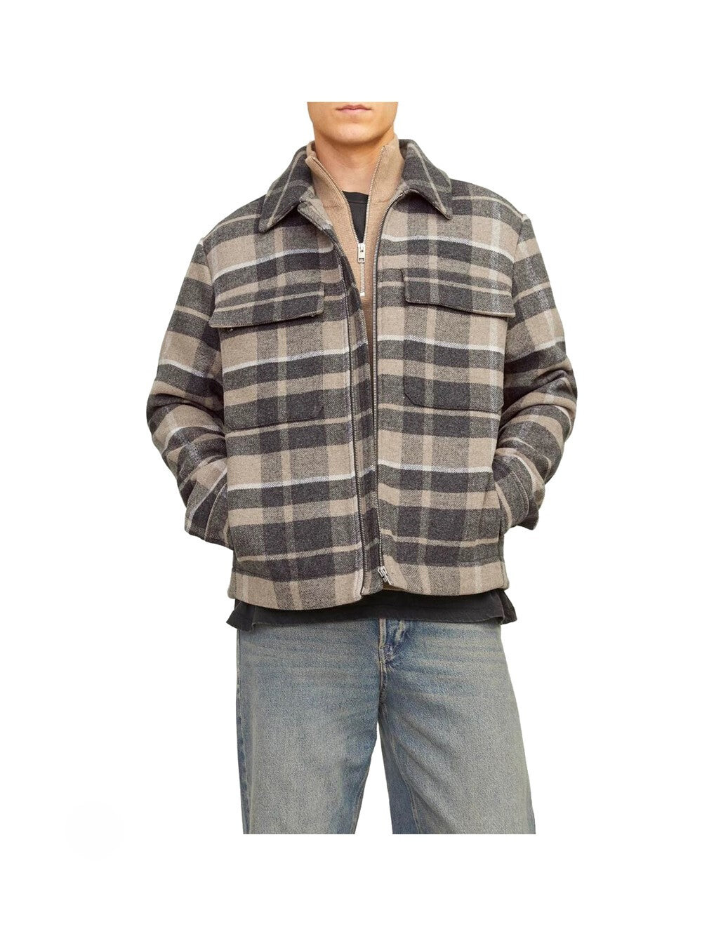 

Бежевая мужская куртка Jack&Jones