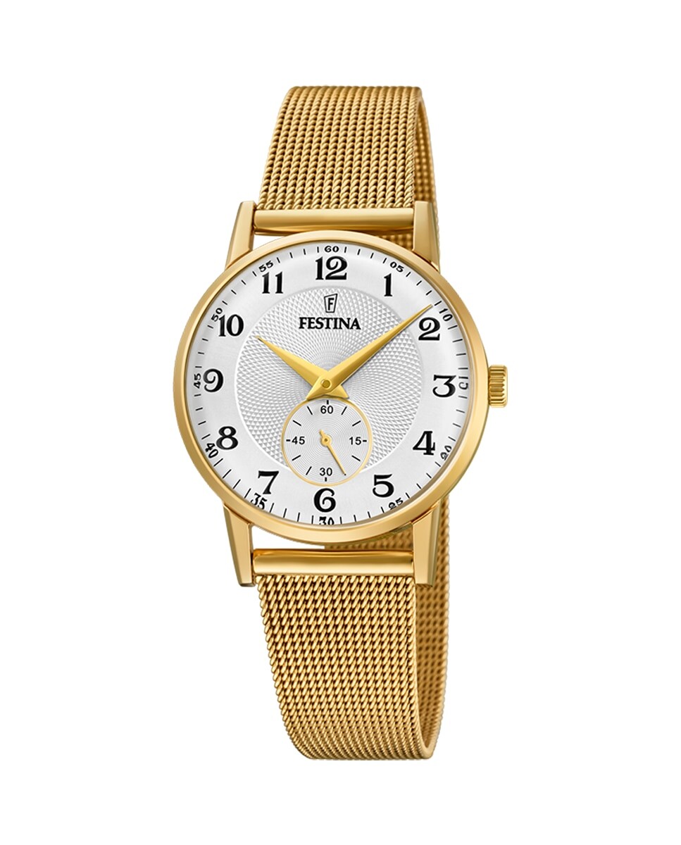 

Женские часы F20573/1 Steel Classic стальные Festina, золотой