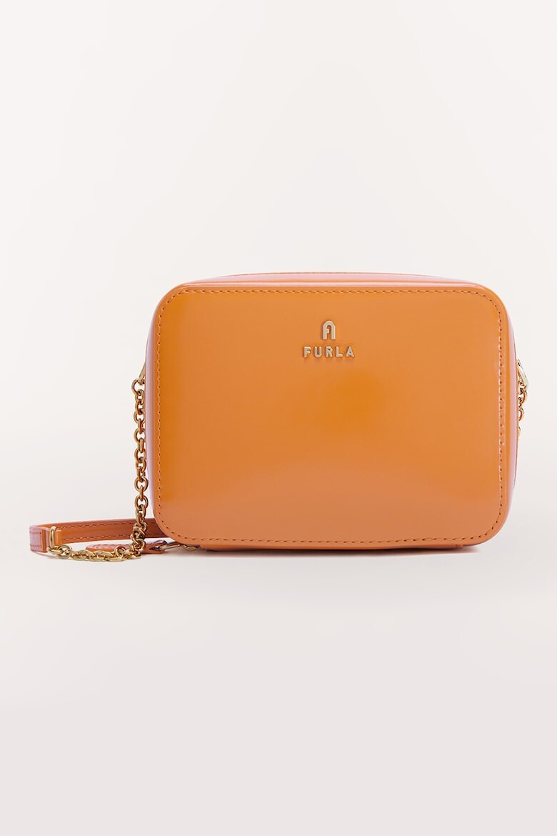 

Кожаная сумка с логотипом Furla, оранжевый