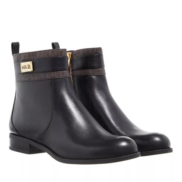 

Ботинки padma strap flat bootie black/brown Michael Michael Kors, черный