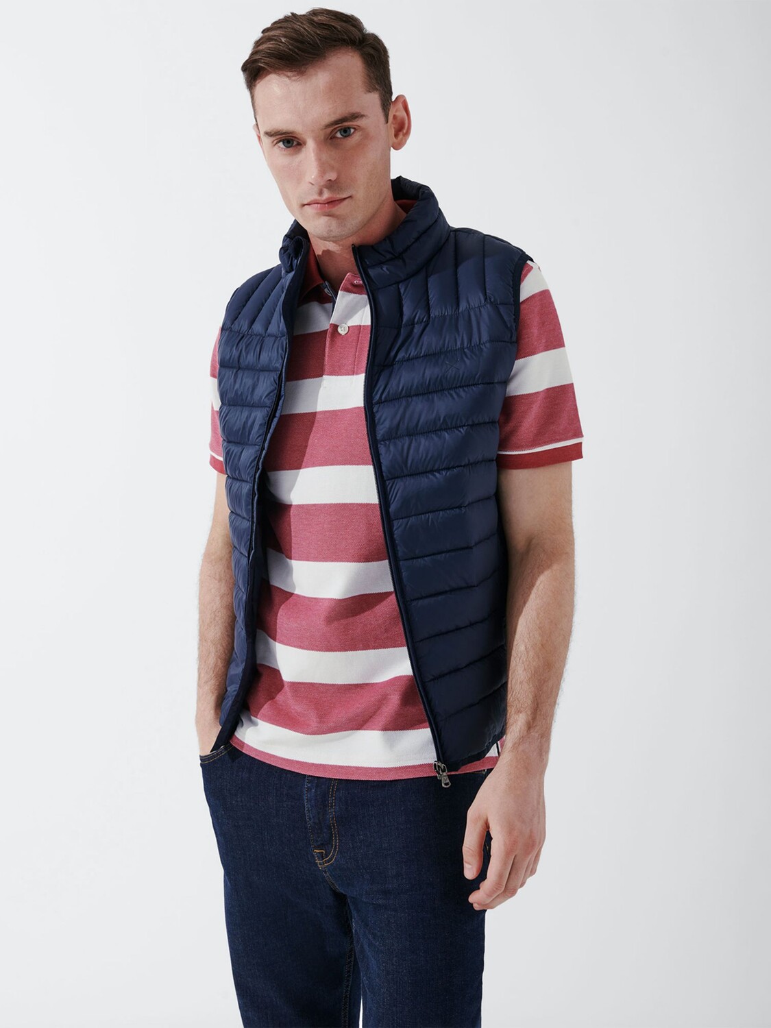 

Легкий нижний жилет Crew Clothing, темно-синий