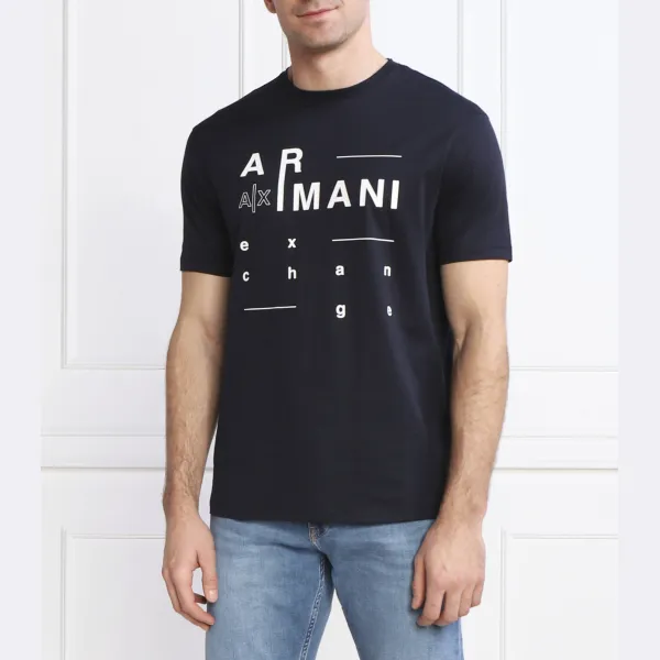 

Футболка стандартного кроя Armani Exchange, синий