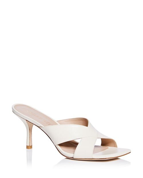 

Женские босоножки без шнуровки Carmen 75 на высоком каблуке Stuart Weitzman, цвет Ivory/Cream