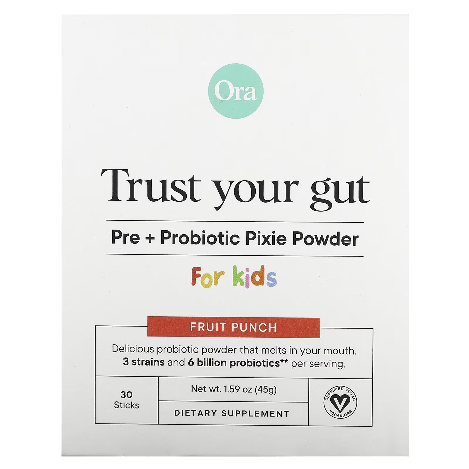 Пищевая добавка Pre + Probiotic Pixie Powder Fruit Punch для детей