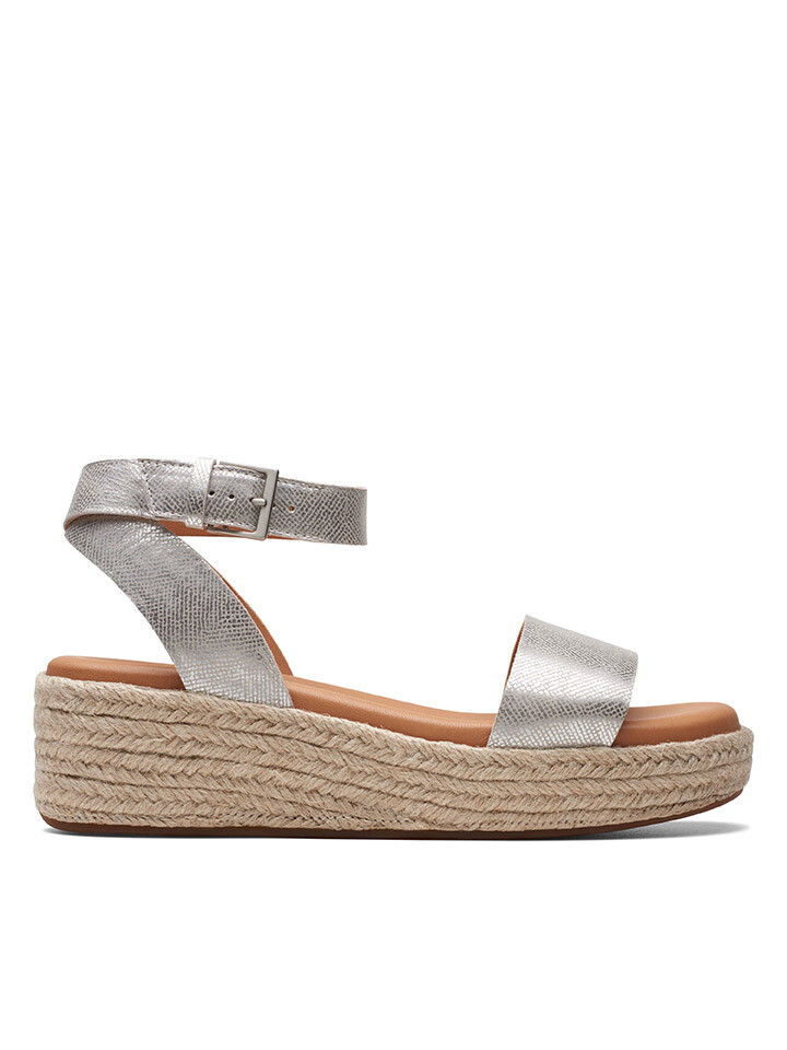 

Сандалии Clarks Leder Keil Sandaletten, серебряный