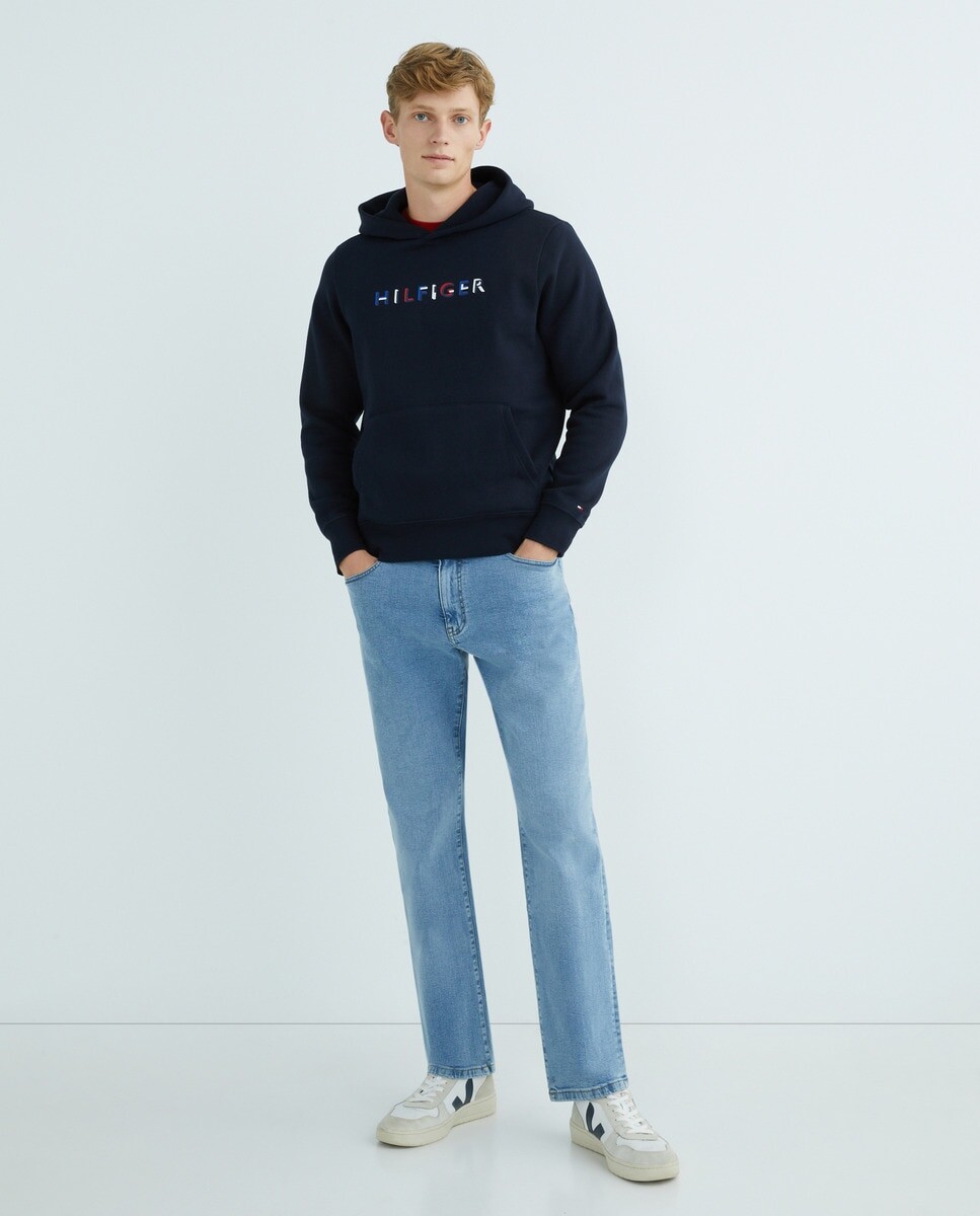 

Мужская толстовка с капюшоном Tommy Hilfiger, темно-синий