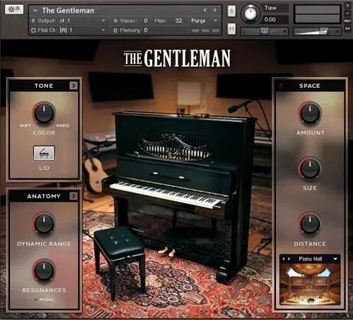 

Программный инструмент Native Instruments The Gentleman Upright Piano