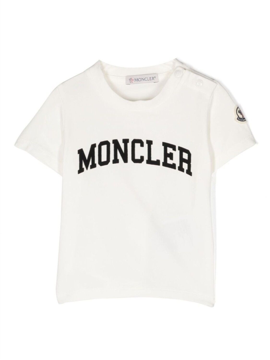 

Moncler Enfant футболка с логотипом, белый