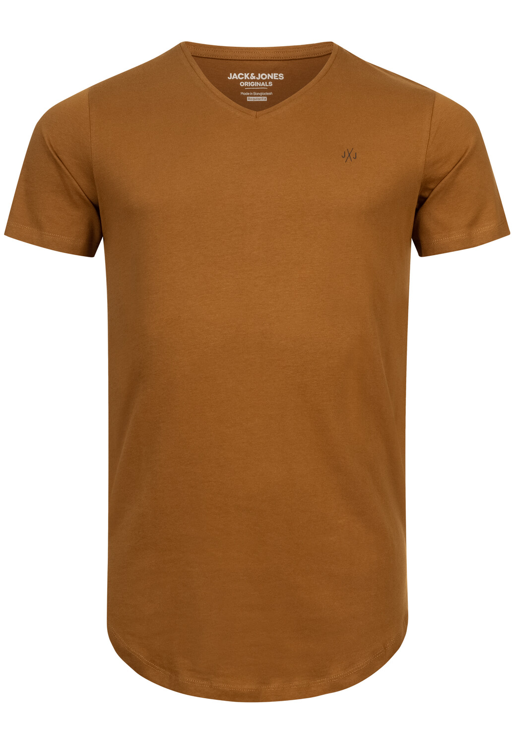 

Футболка Jack & Jones Print NEWRAR TEE SS V NECK, цвет Rubber