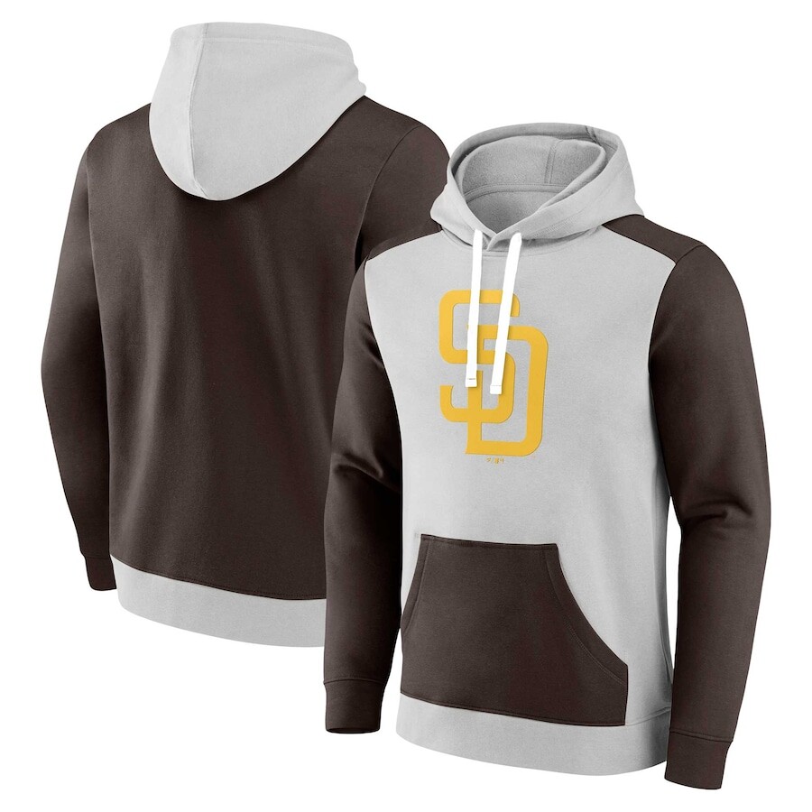 

Пуловер с капюшоном Fanatics Branded San Diego Padres, серый