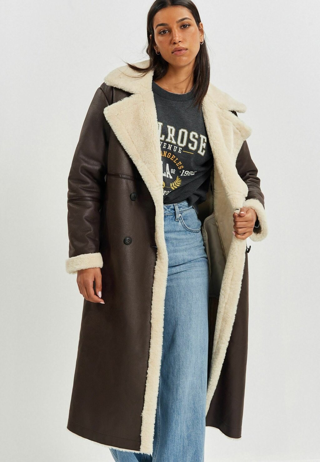 

Зимнее пальто LONGLINE Next, цвет chocolate brown