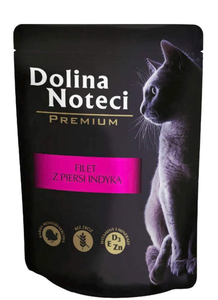 

Влажный корм для кошек Dolina Noteci Filet z Piersi Indyka, 85 гр