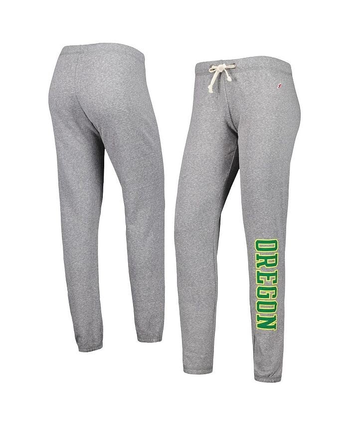 

Женские брюки-джоггеры Tri-Blend Oregon Ducks Heather Grey Victory Springs League Collegiate Wear, серый