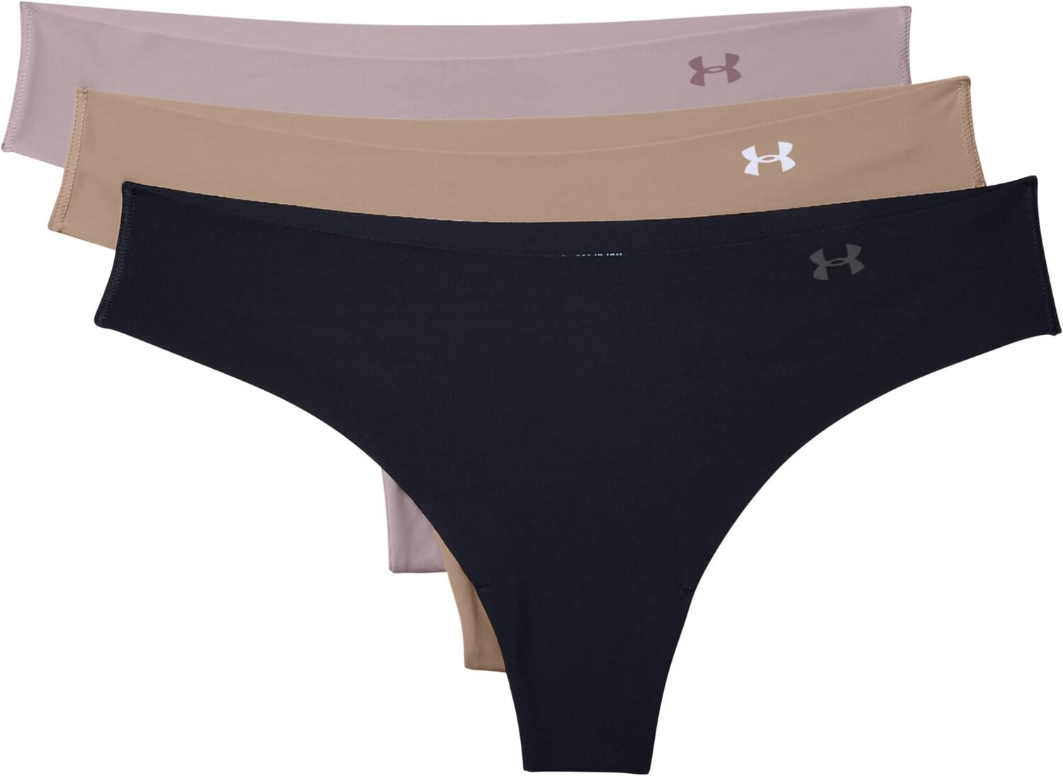 

Стринги Pure Stretch, 3 шт. Under Armour, цвет Black/Dash Pink
