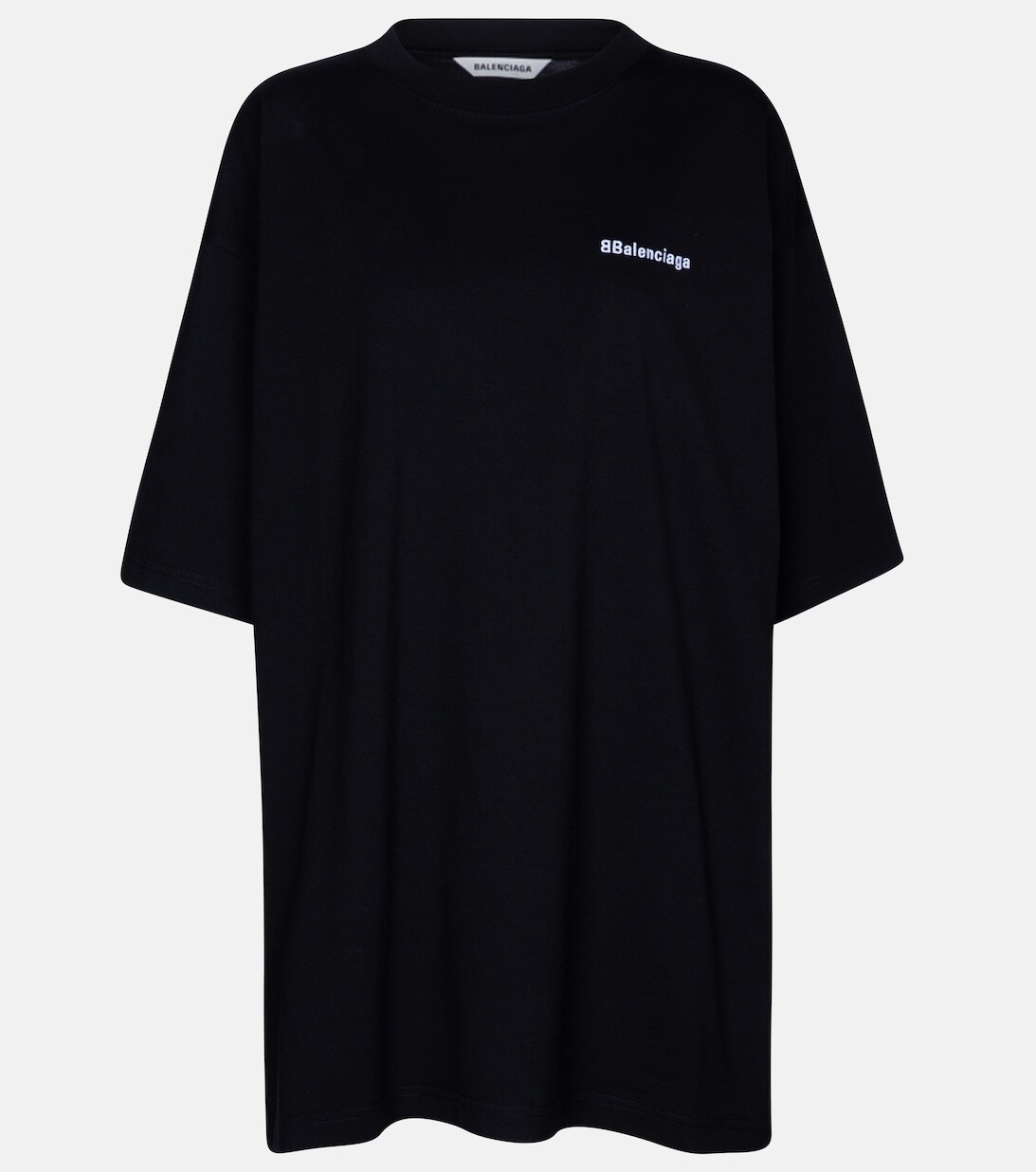 

Хлопковая футболка с логотипом BALENCIAGA, черный