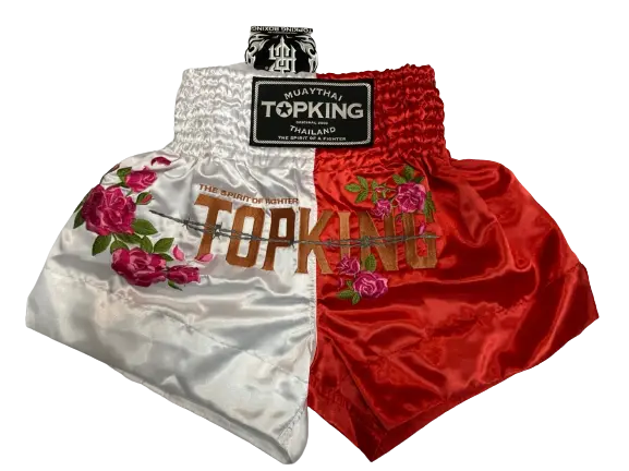 

Шорты Top King Muay Thai TKTBS-203, белый / красный