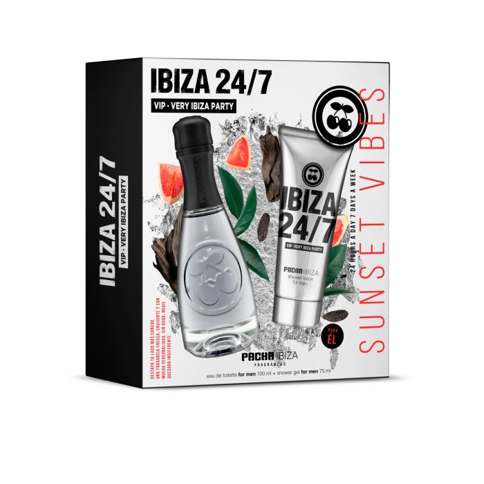 Туалетная вода унисекс Ibiza 24/7 VIP for Him Very Ibiza Party Pacha, EDT 100 ml + Gel 75 ml цена и фото