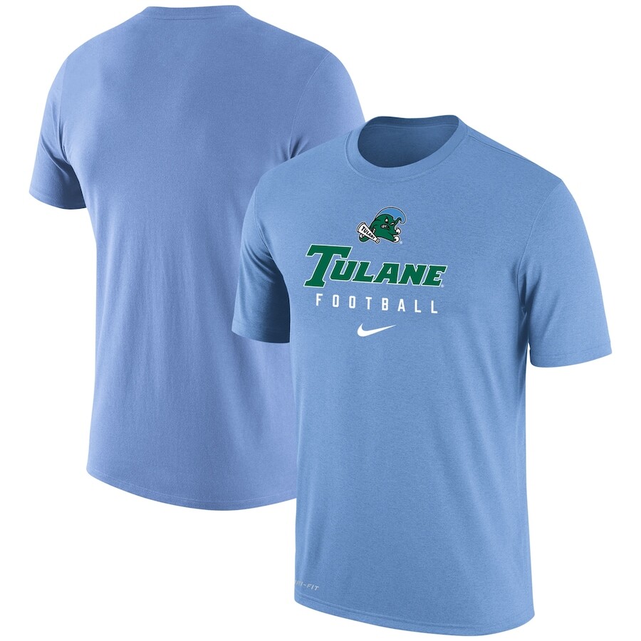 

Футболка с коротким рукавом Nike Tulane Green Wave, синий