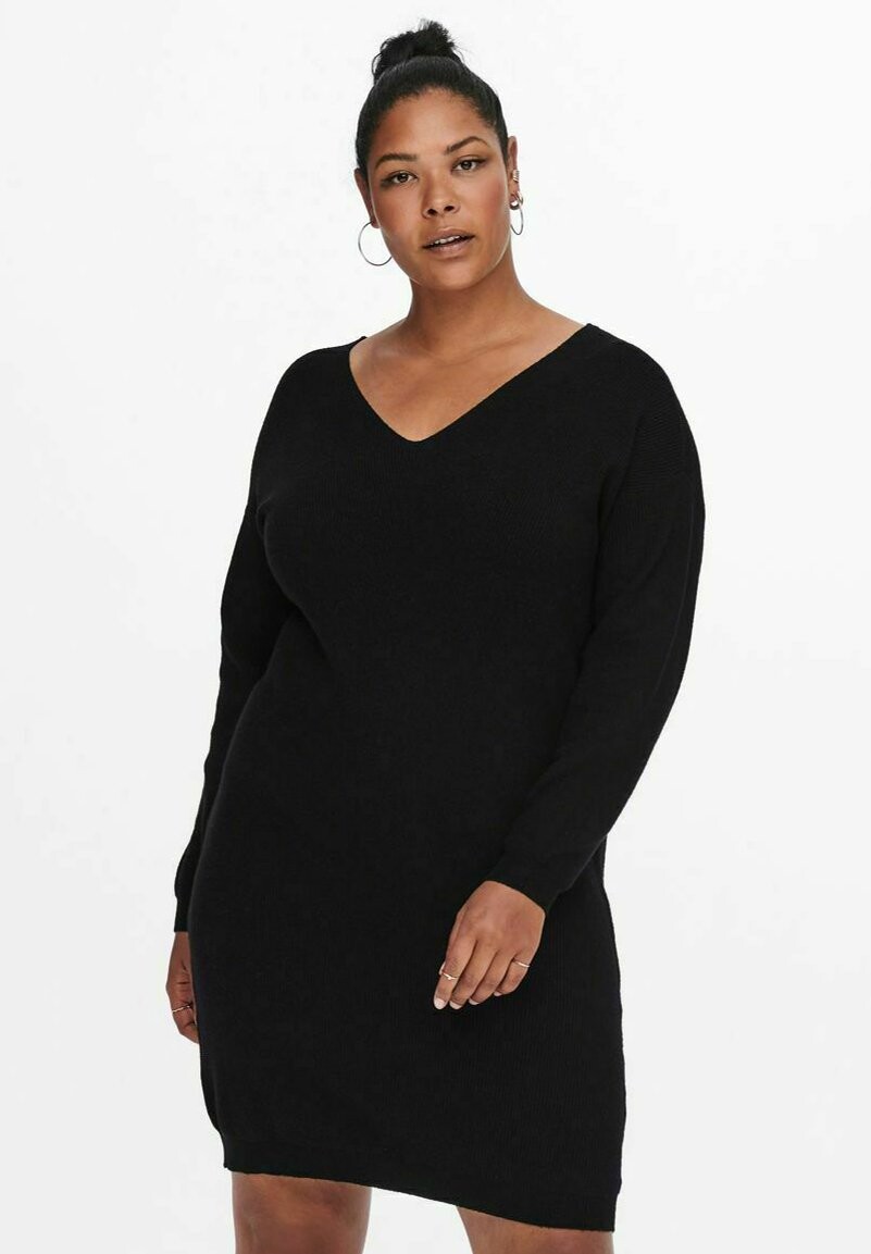 

Платье из джерси Curvy Knee Length ONLY Carmakoma, черный
