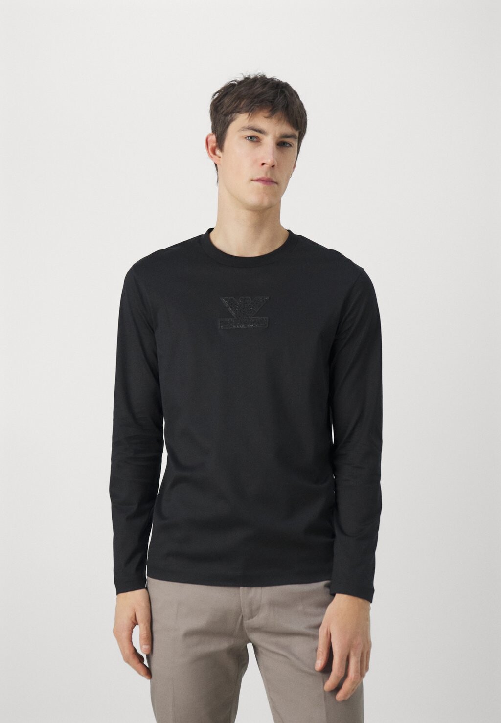 

Рубашка с длинным рукавом Emporio Armani, цвет nero