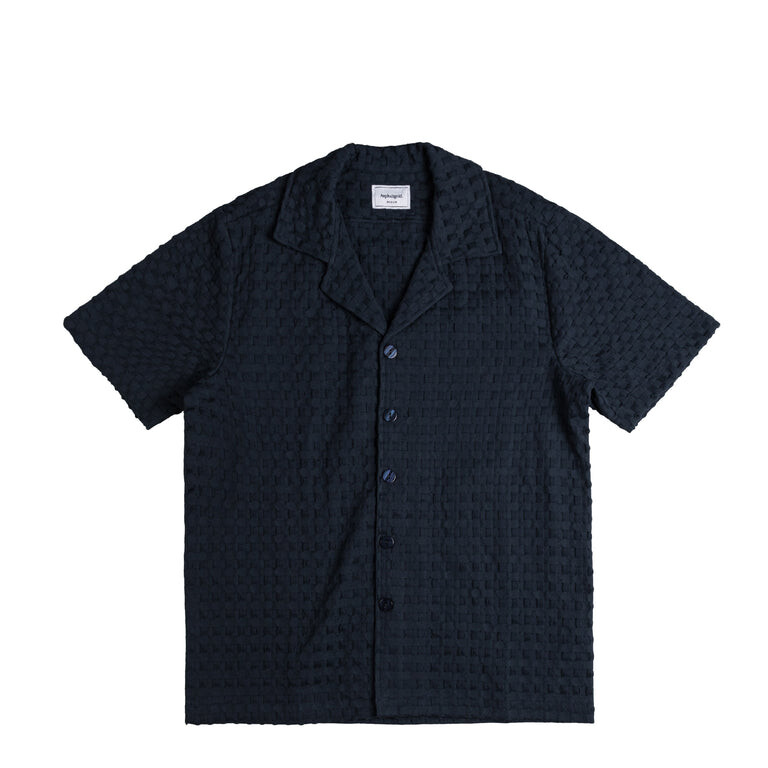 

Рубашка *Never Enough.* Waffle Shirt Asphaltgold, синий