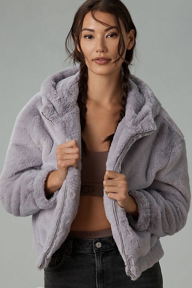 

Толстовка Ugg Mandy из искусственного меха, облачно-серый