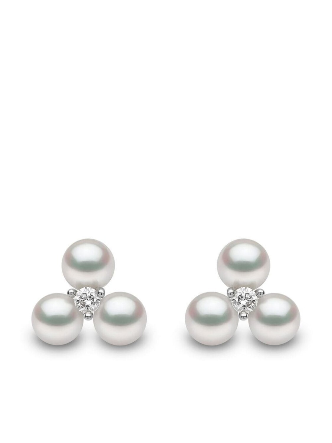 

Серьги-гвоздики Trend из белого золота Yoko London, серебряный