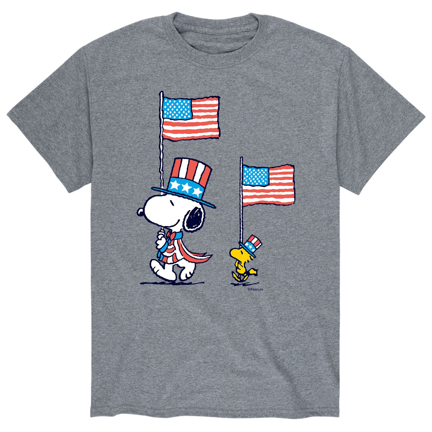 Мужская футболка Peanuts Snoopy Woodstock March Licensed Character мужская футболка peanuts snoopy woodstock walking licensed character