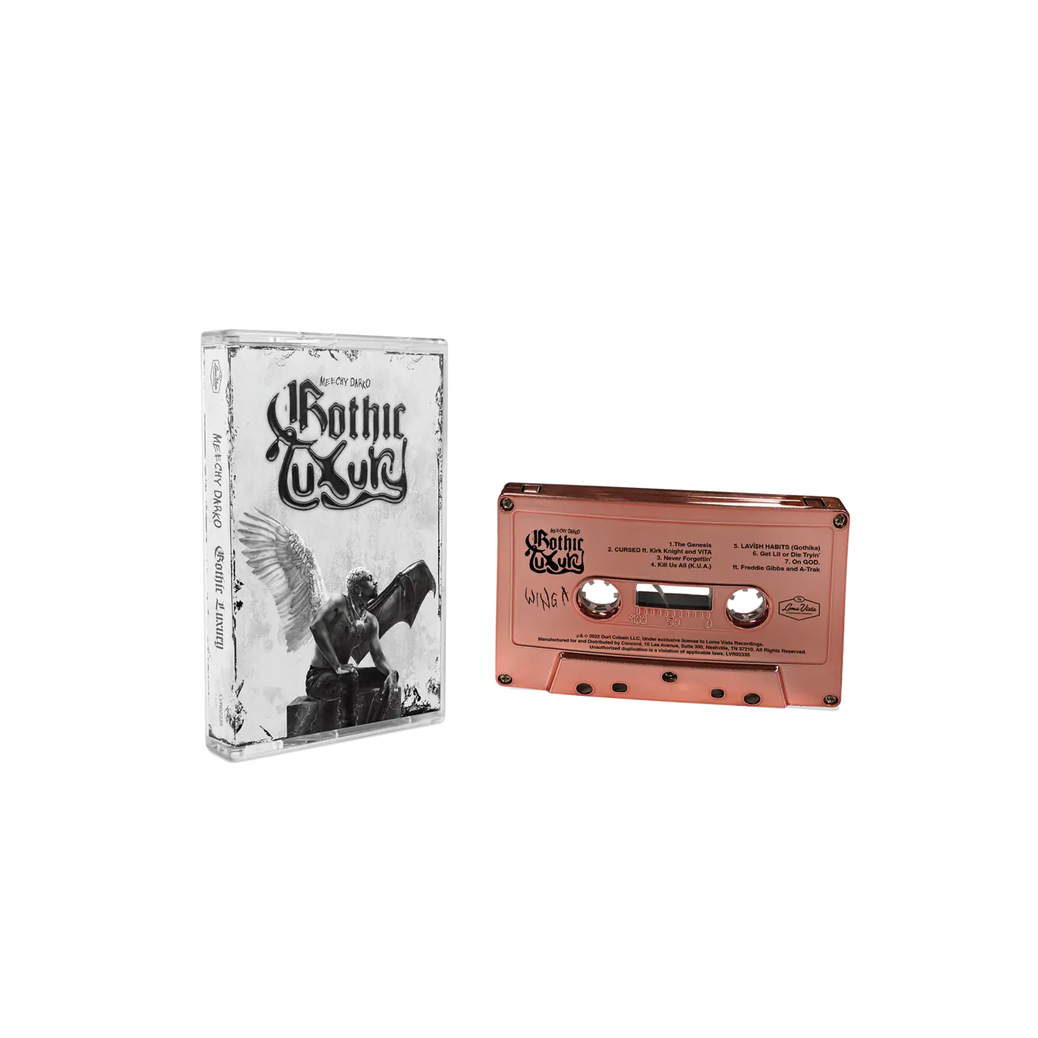 

Виниловая пластинка Gothic luxury limited edition metallic rose gold cassette Meechy Darko