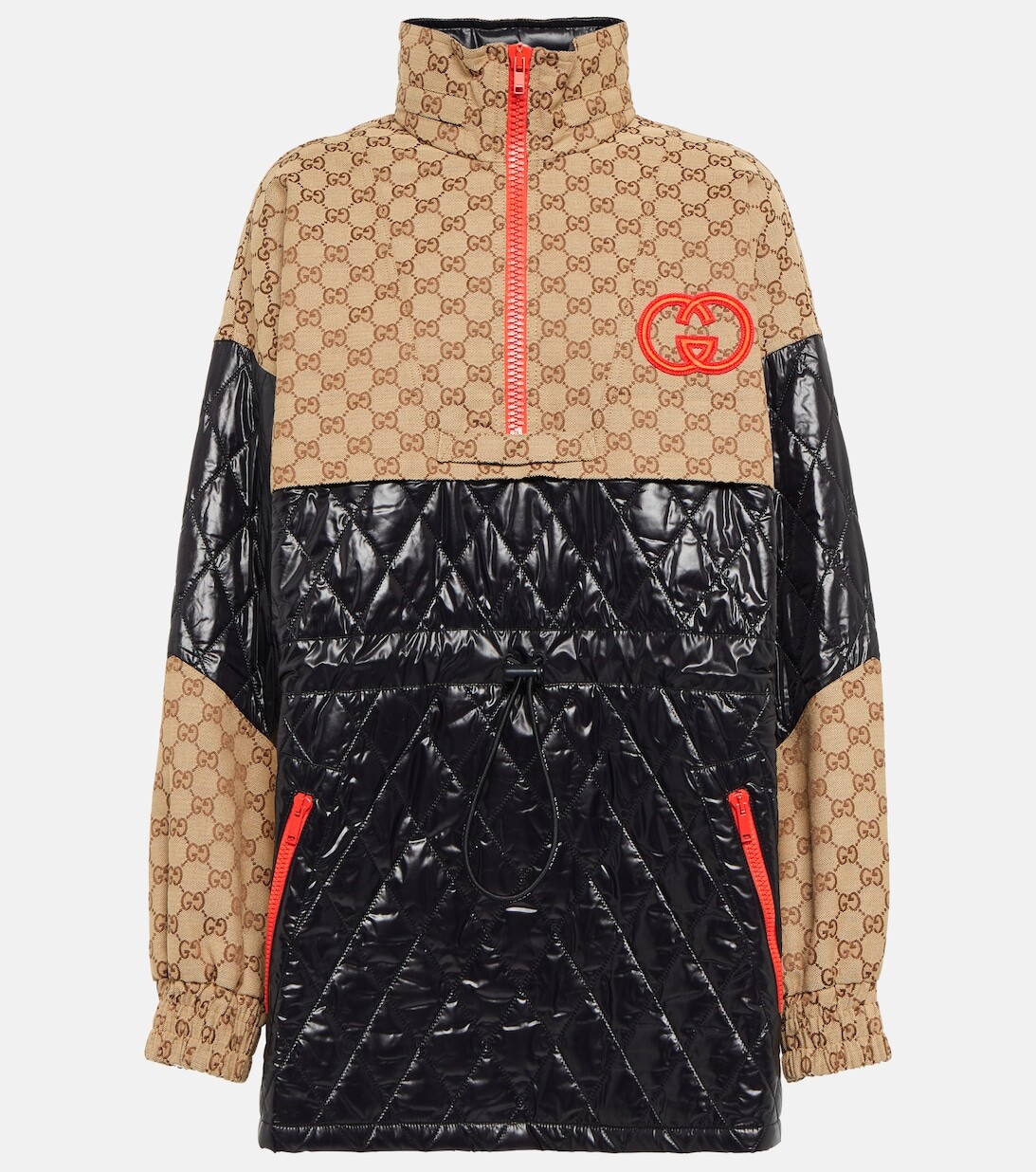 

Спортивная куртка с узором GG GUCCI, бежевый