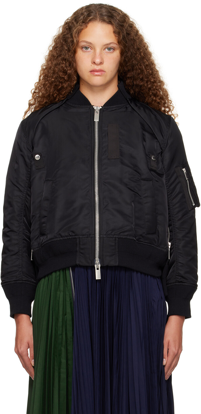 

Черный бомбер-трансформер sacai