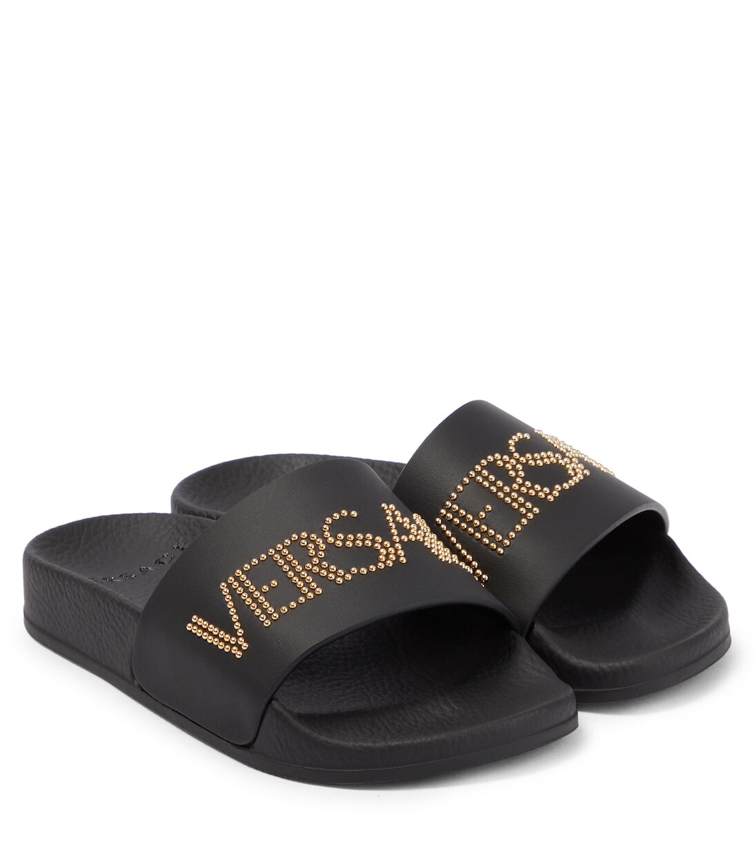 

Шлепанцы с логотипом Versace, черный