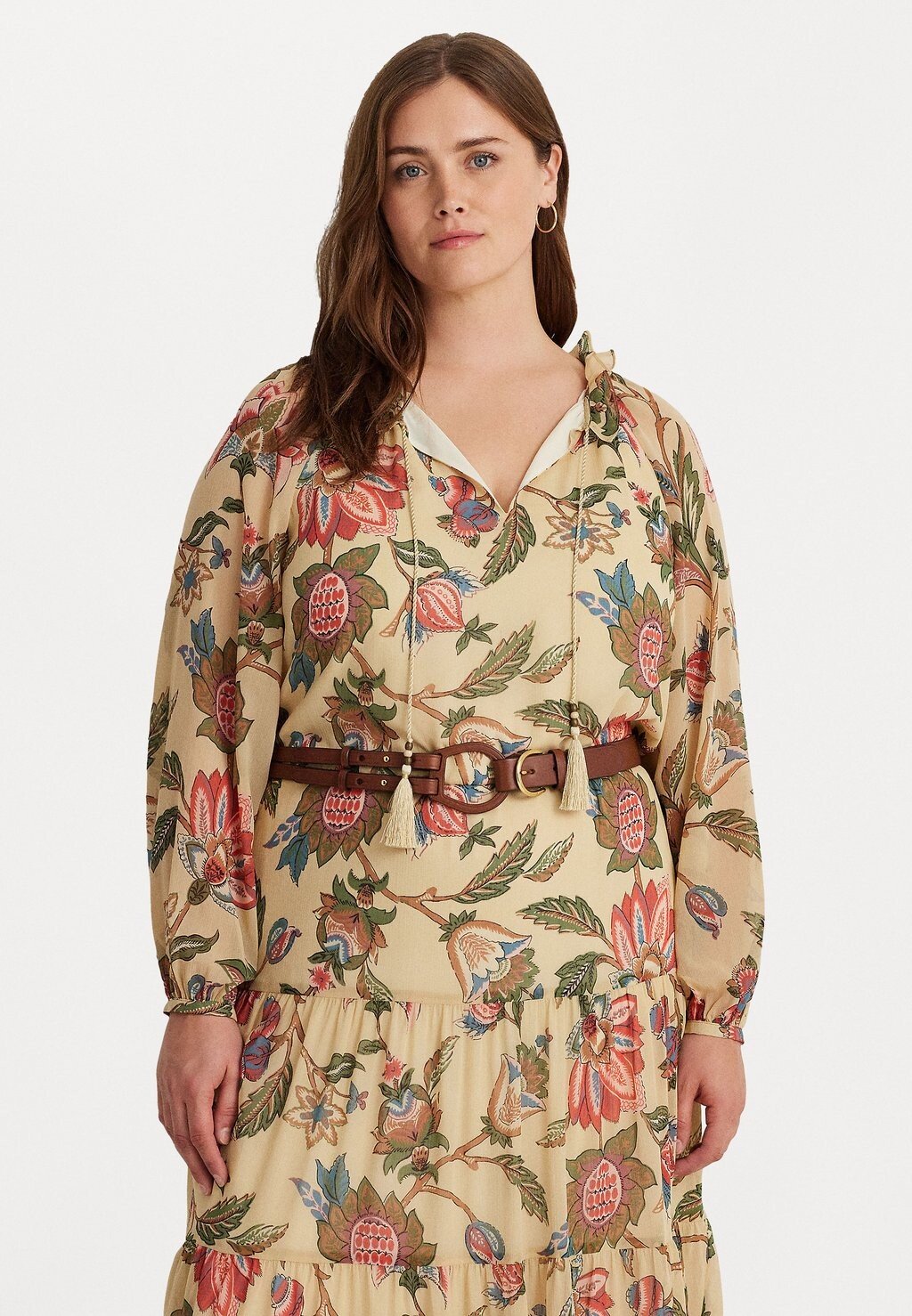 

Длинное платье DEIRLEE Lauren Ralph Lauren Woman, молоко