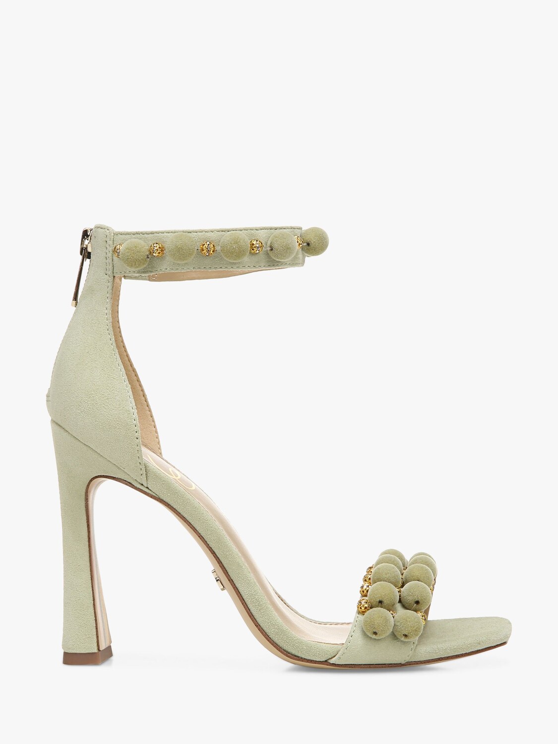 

Босоножки Luella на каблуке с украшением Sam Edelman, фисташковый