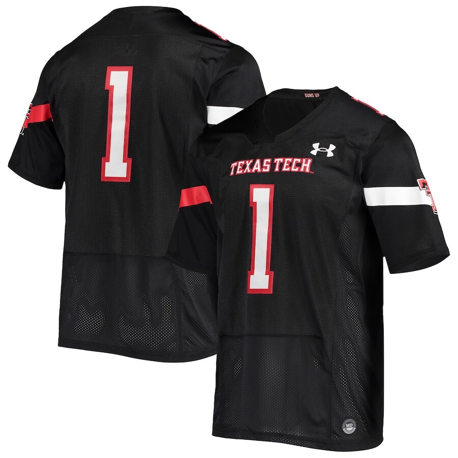 

Джерси Under Armour Texas Tech Red Raiders, черный