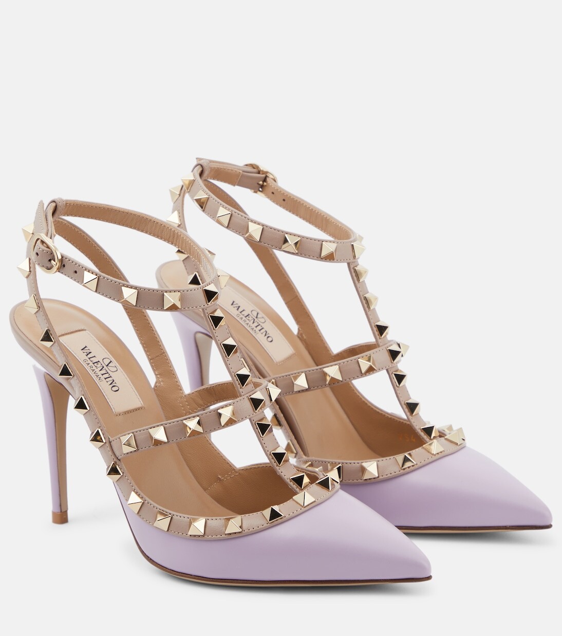

Кожаные туфли rockstud 100 Valentino Garavani, сиреневый, Фиолетовый