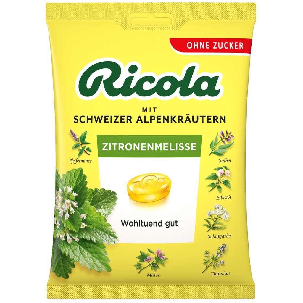 

Конфеты Ricola Lemon Balm Swiss Alpine Herbs без сахара 75г Mega-Paradies